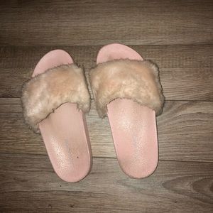 Steve Madden Fur Slides